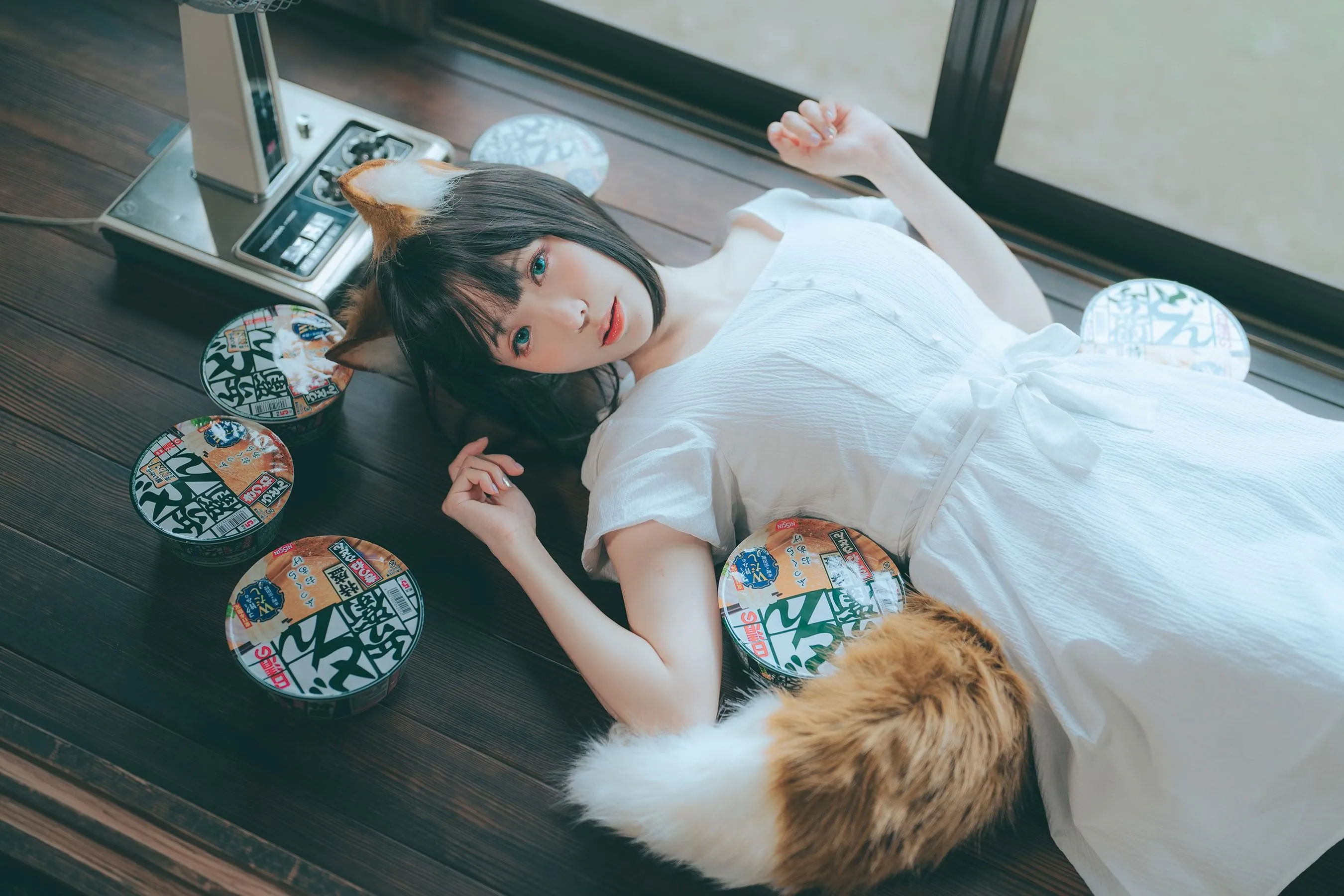 ElyEE子 – NO.114 2023.July B-Dongitsune ~White dress 白洋裝狐少女 [60P]插图5